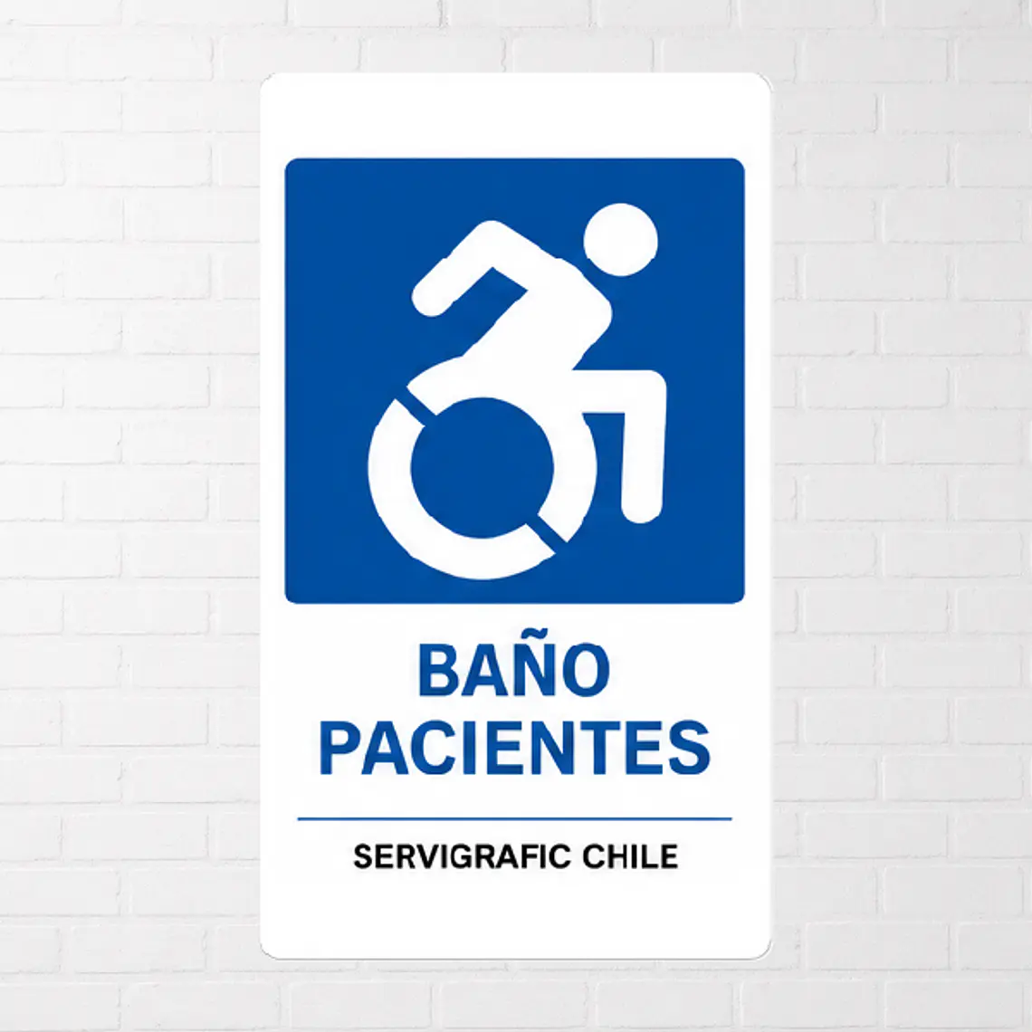 Señalética Baño Discapacitados Pacientes 1