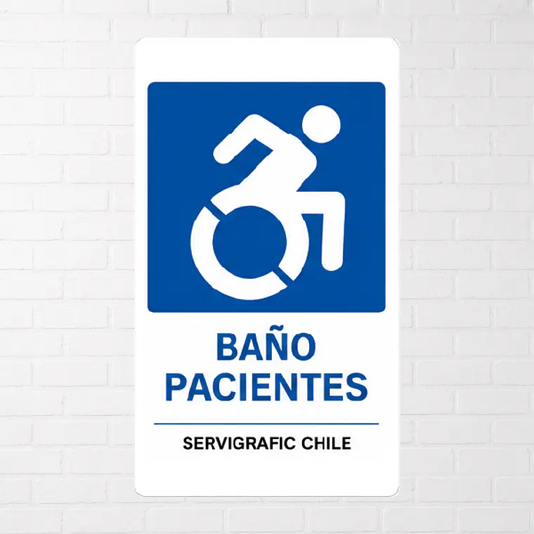 Señalética Baño Discapacitados Pacientes 1
