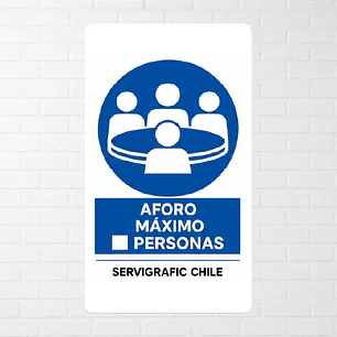 Señalética Aforo Máximo por Persona B