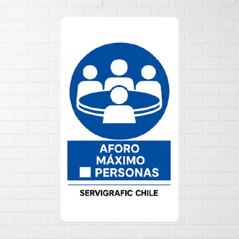 Señalética Aforo Máximo por Persona B 1
