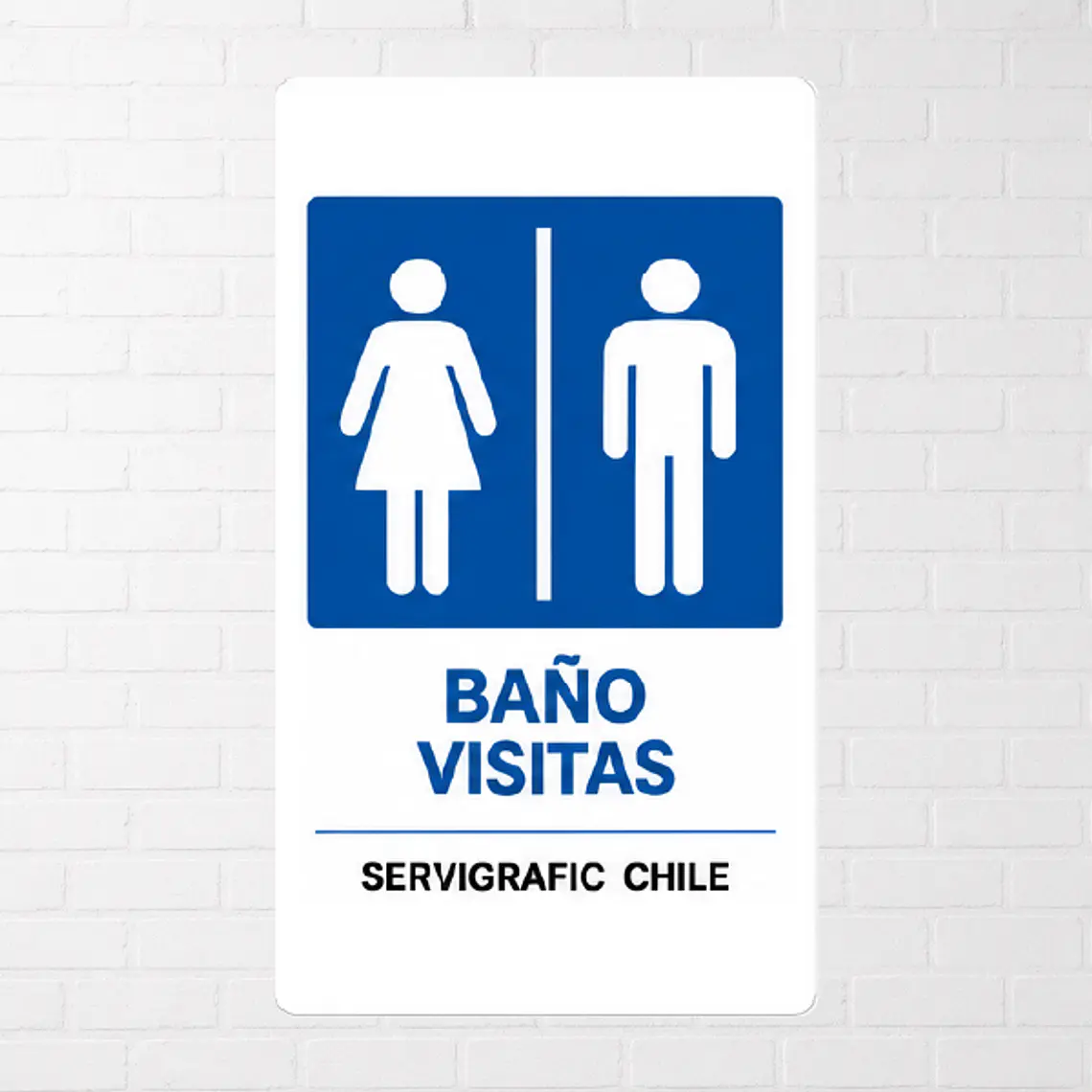 Señalética Baño Visitas 1