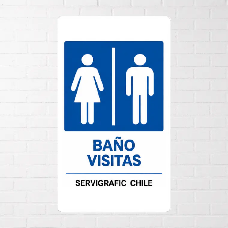 Señalética Baño Visitas 1