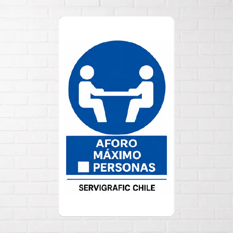 Señalética Aforo Máximo por Persona A 1