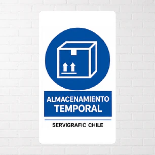 Señalética Almacenamiento Temporal