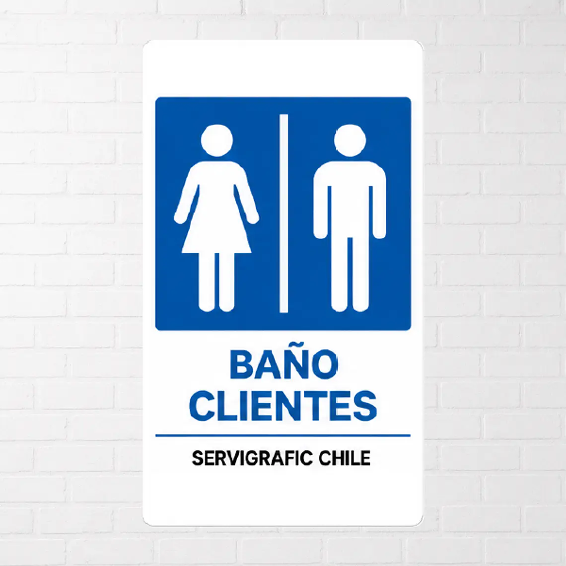 Señalética Baño Clientes 1