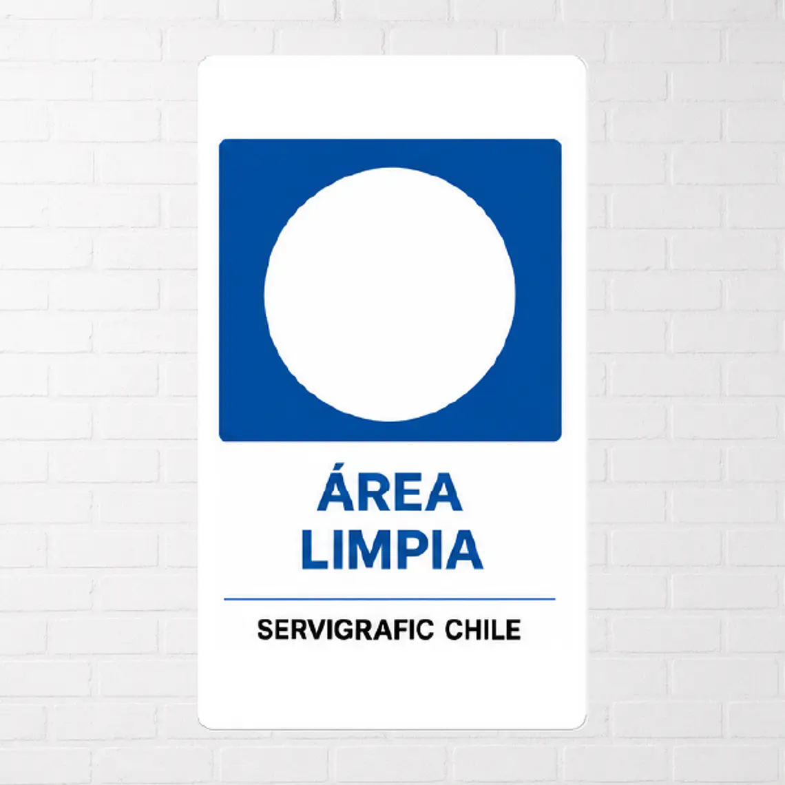 Señalética Area Limpia (Modelo B) 1