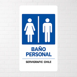 Señalética Baño Personal