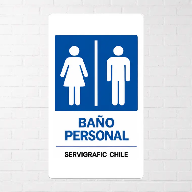Señalética Baño Personal 1