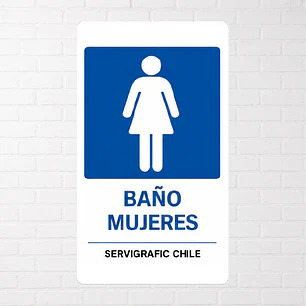 Señalética Baño Mujeres