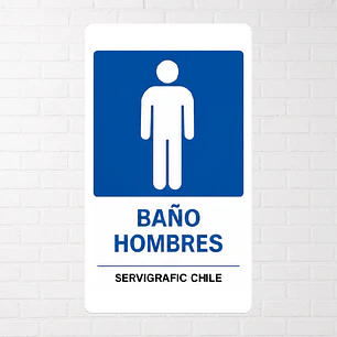 Señalética Baño Hombres