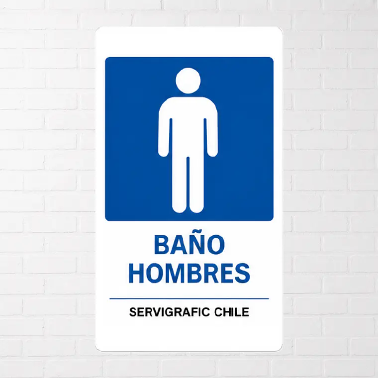 Señalética Baño Hombres 1