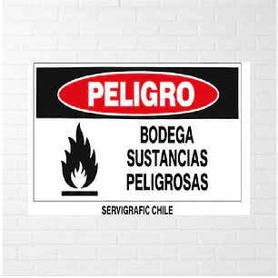 Señalética Bodega Sustancias Peligrosas