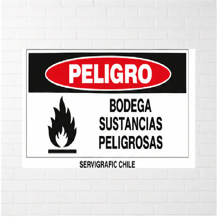 Señalética Bodega Sustancias Peligrosas 1