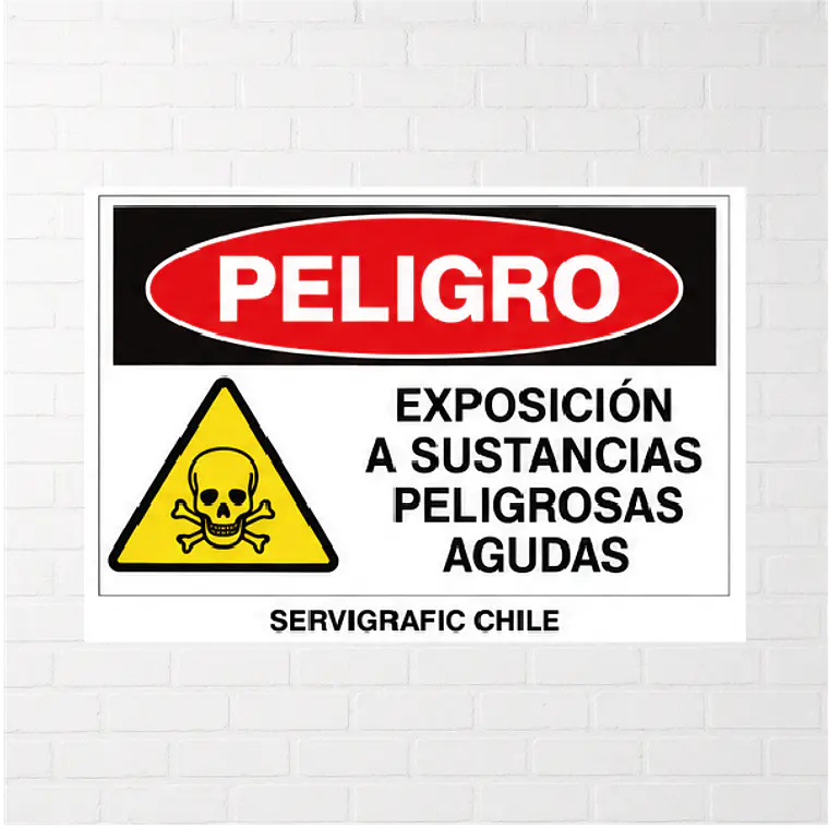 Señalética Exposición a Sustancias Peligrosas Agudas 1