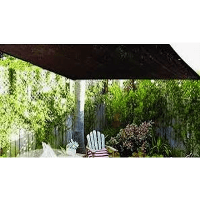 Toldo Vela Sombra Rectangular Para Patio 6 X 4 Mts Beige