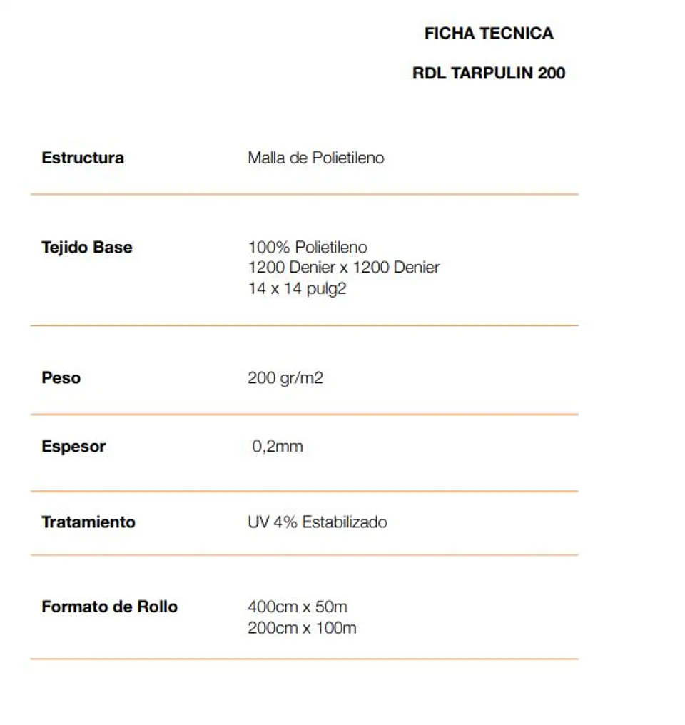 Lona Multiusos 10x20 mts. 4