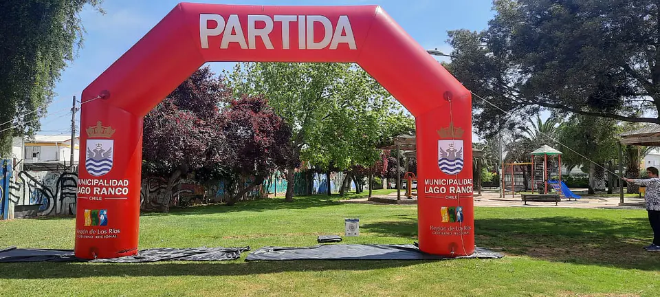 ARCO META INFLABLE LAGO RANCO  entregado por nuestra empresa 2
