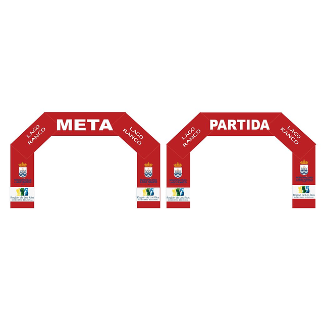 Arco Meta Inflable 8x5x1.5  de 5 lados