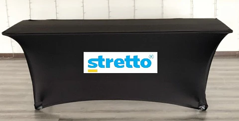 MESA MANTEL COLOR NERO DESPANDEX CON IMPRESION