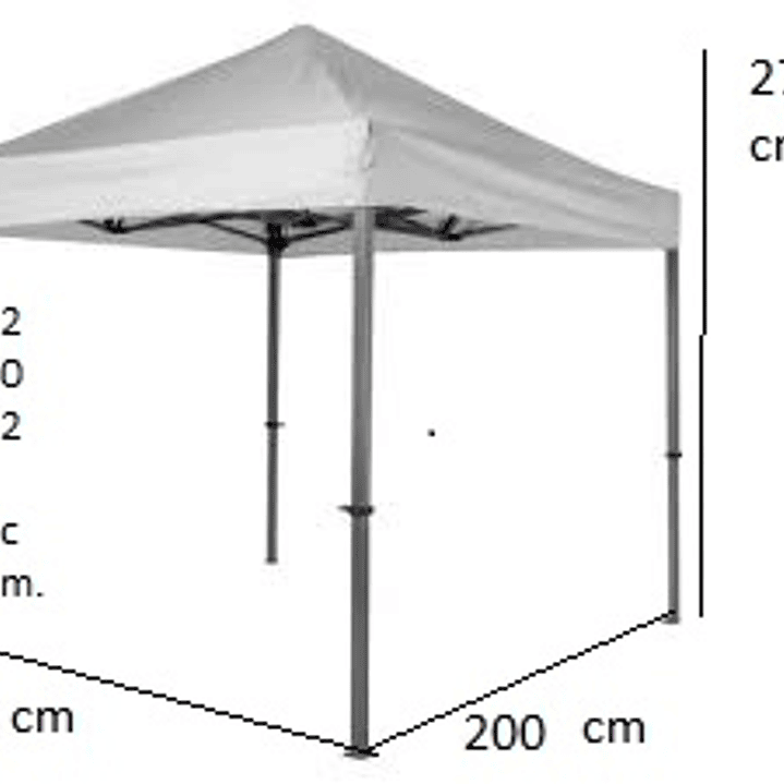 Toldo 2x2 Reforzado 1