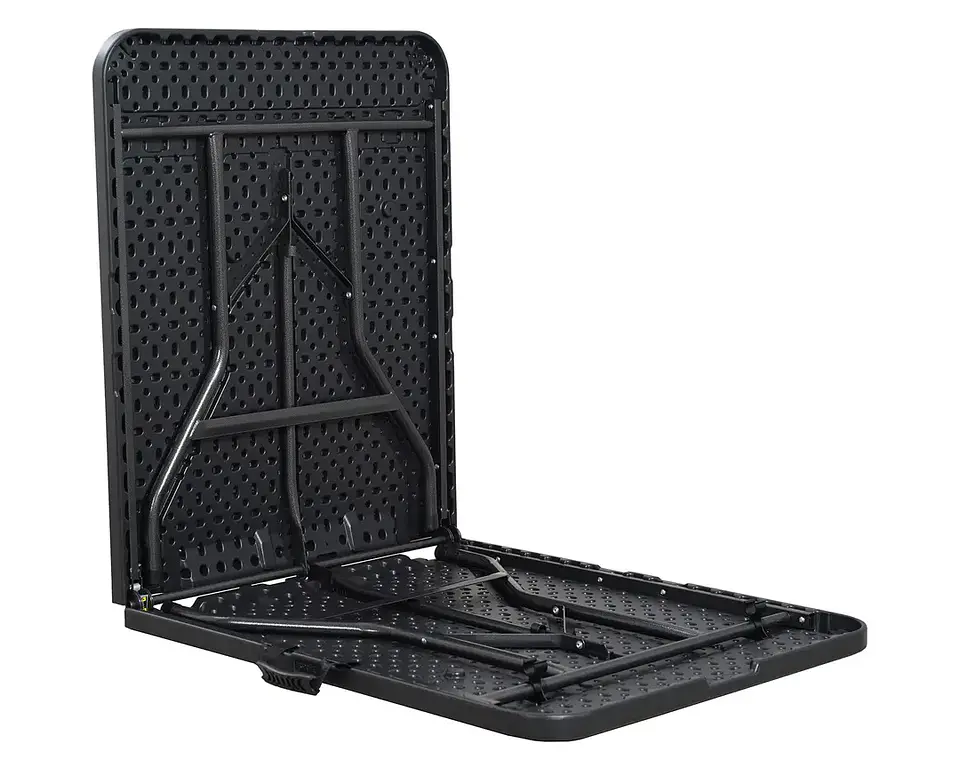 Mesa maletas de 180x75x75 cm. NEGRA 12 UNIDADES 2