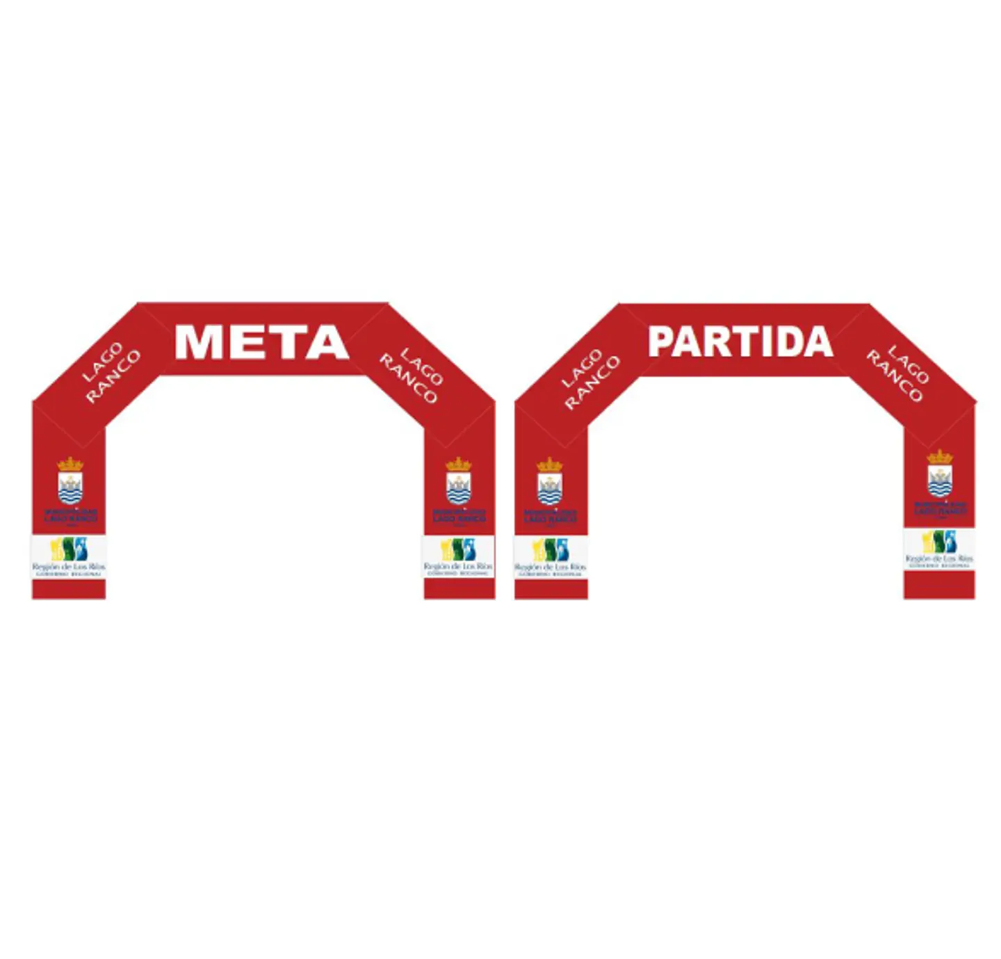 Arco Meta Inflable 8x5x1.5  de 5 lados exterior 4
