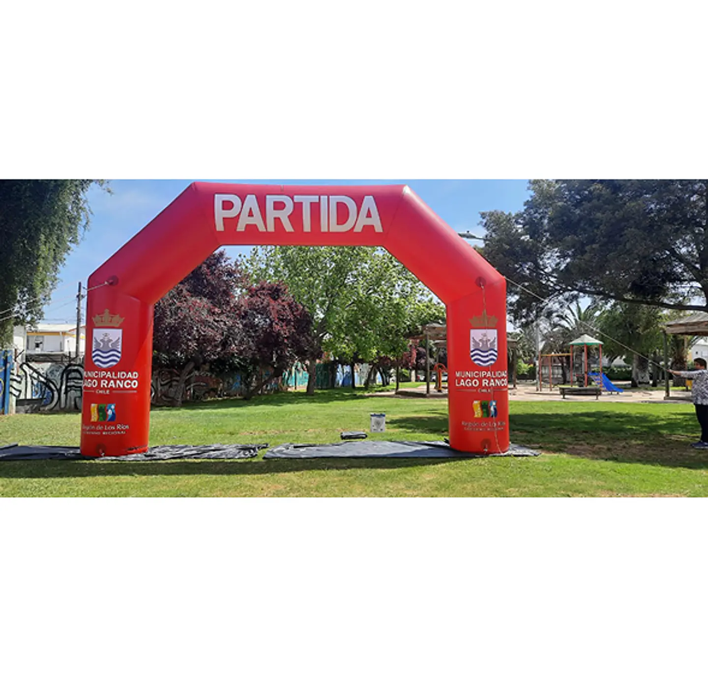Arco Meta Inflable 8x5x1.5  de 5 lados exterior 2