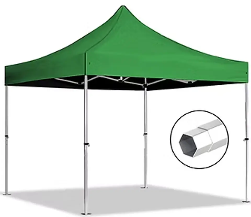 Toldo  Americano Hexagonal 3x3  color Verde Valor unitario neto $109.235 3