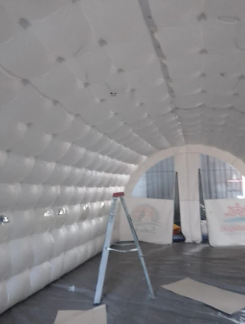 Carpa Inflable 10x3 mt con conexion electrica
