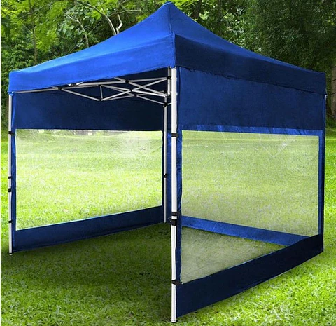 Toldo 3x3 auto armable con laterales con MICA Ventana