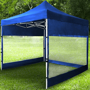 Toldo 3x3 auto armable con laterales con MICA Ventana