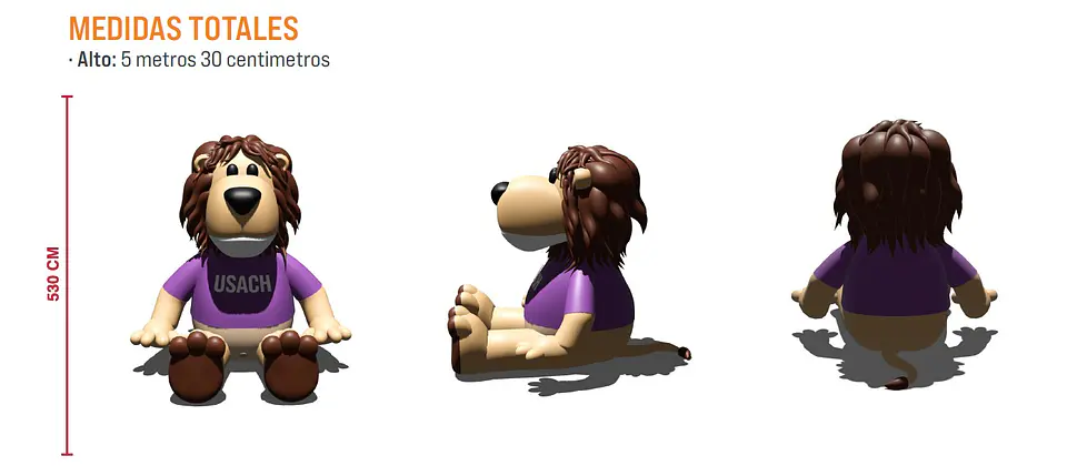 Inflable Diseño Universitario 5 mt de alto 1