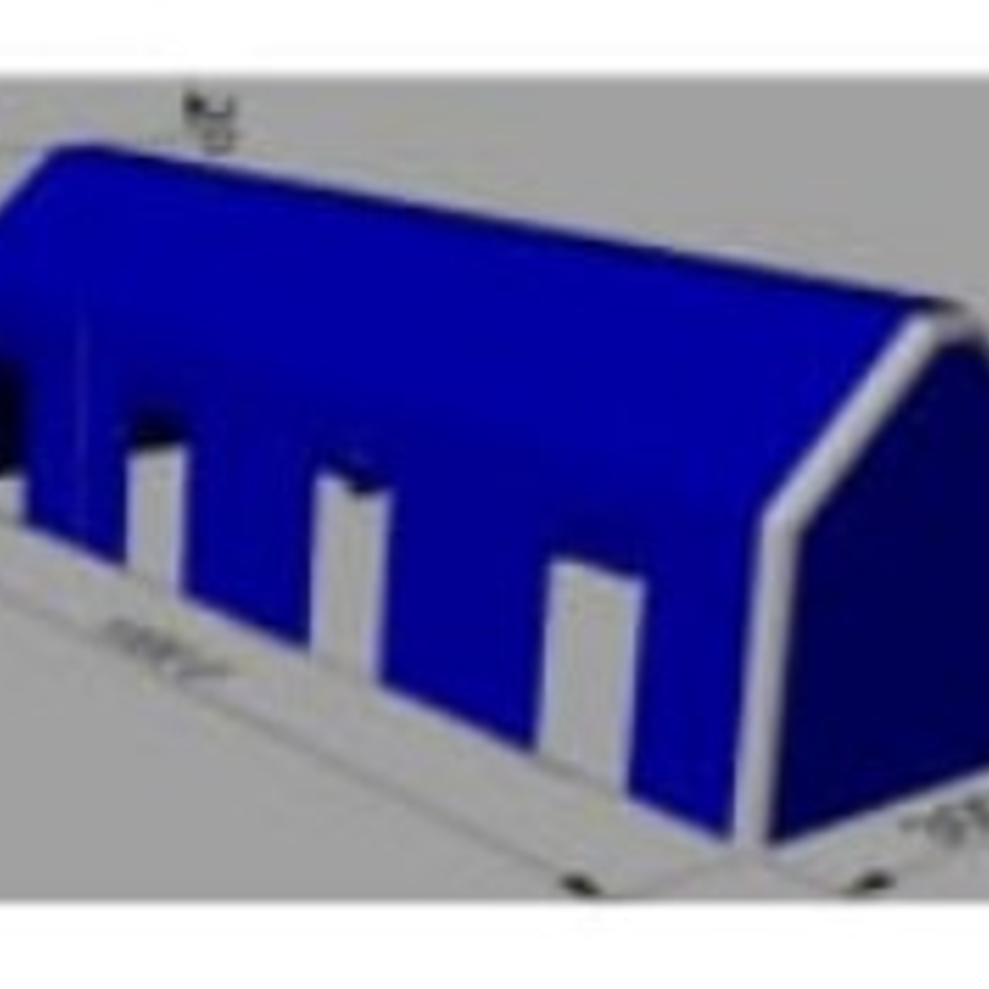 Carpa Inflable o Sala Multiuso de 10 X 3 MT DE  30M2 COLOR AZUL