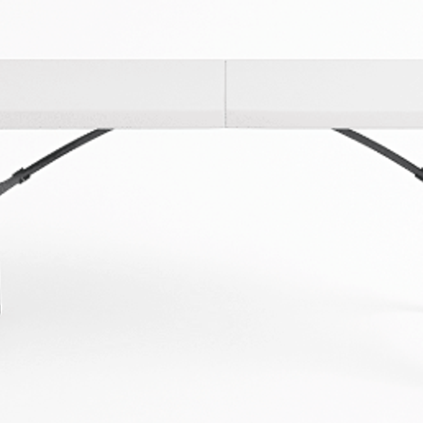 Mesa Maleta de 180x74x70 cm color blanco grisaseo 2