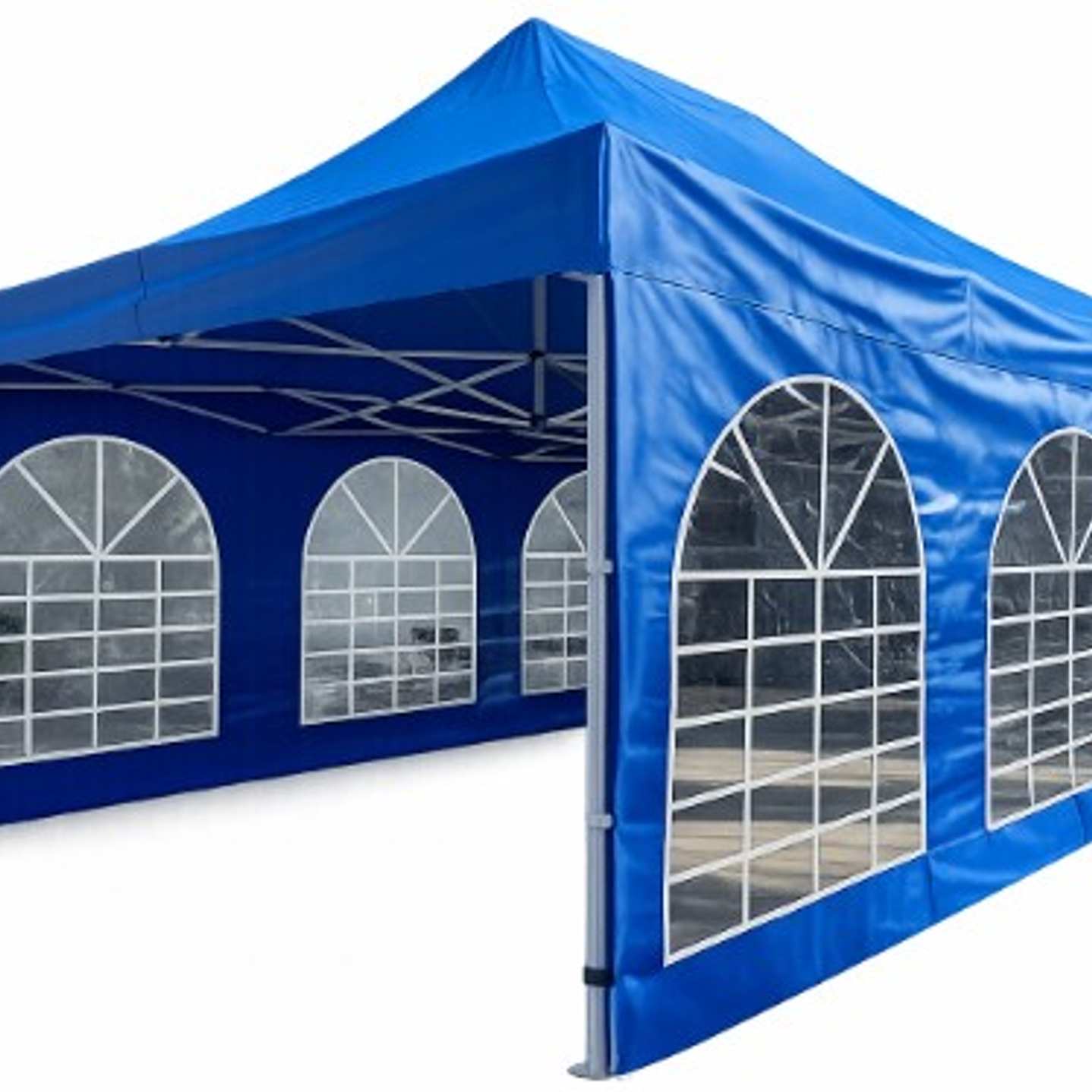 Toldo Carpa 6x4 Plegable de Aluminio 40mm AZUL 1