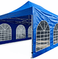 Toldo Carpa 6x4 Plegable de Aluminio 40mm AZUL - thumbnail 1