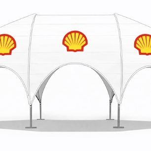 Carpa Iglu 3x6 mts. Rectangular Tela OXFORD