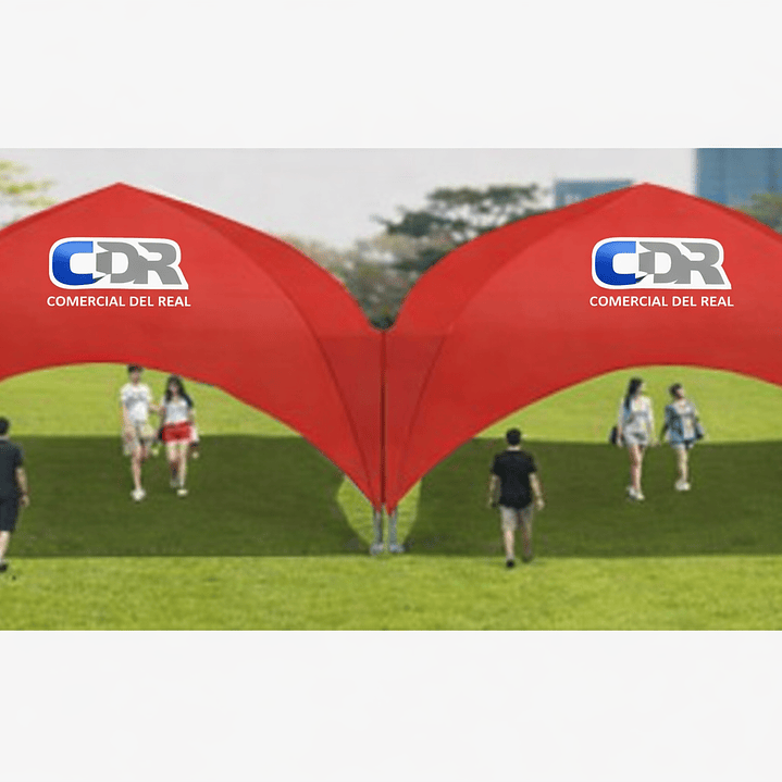 Carpa Iglú doble 12x6 mts. Tela OXFORD 1