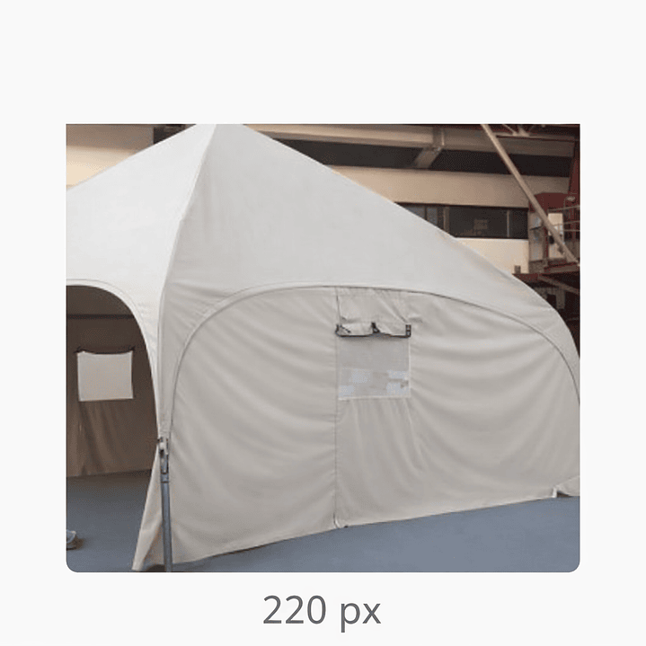 Carpa Iglu Diagonal 10 mts. Tela OXFORD 2