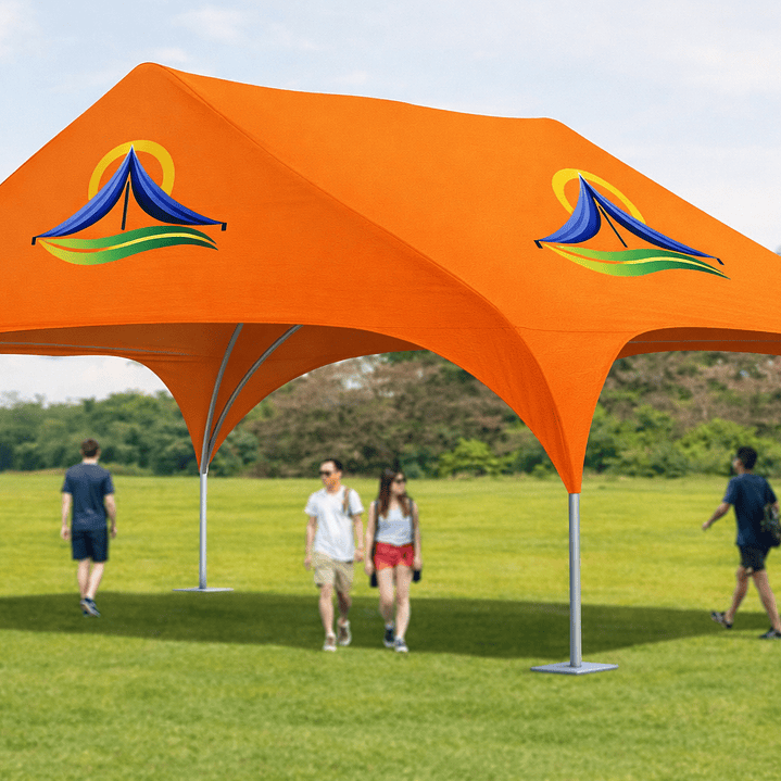 Carpa iglú 10x5 mts. tipo hangar Tela OXFORD 2