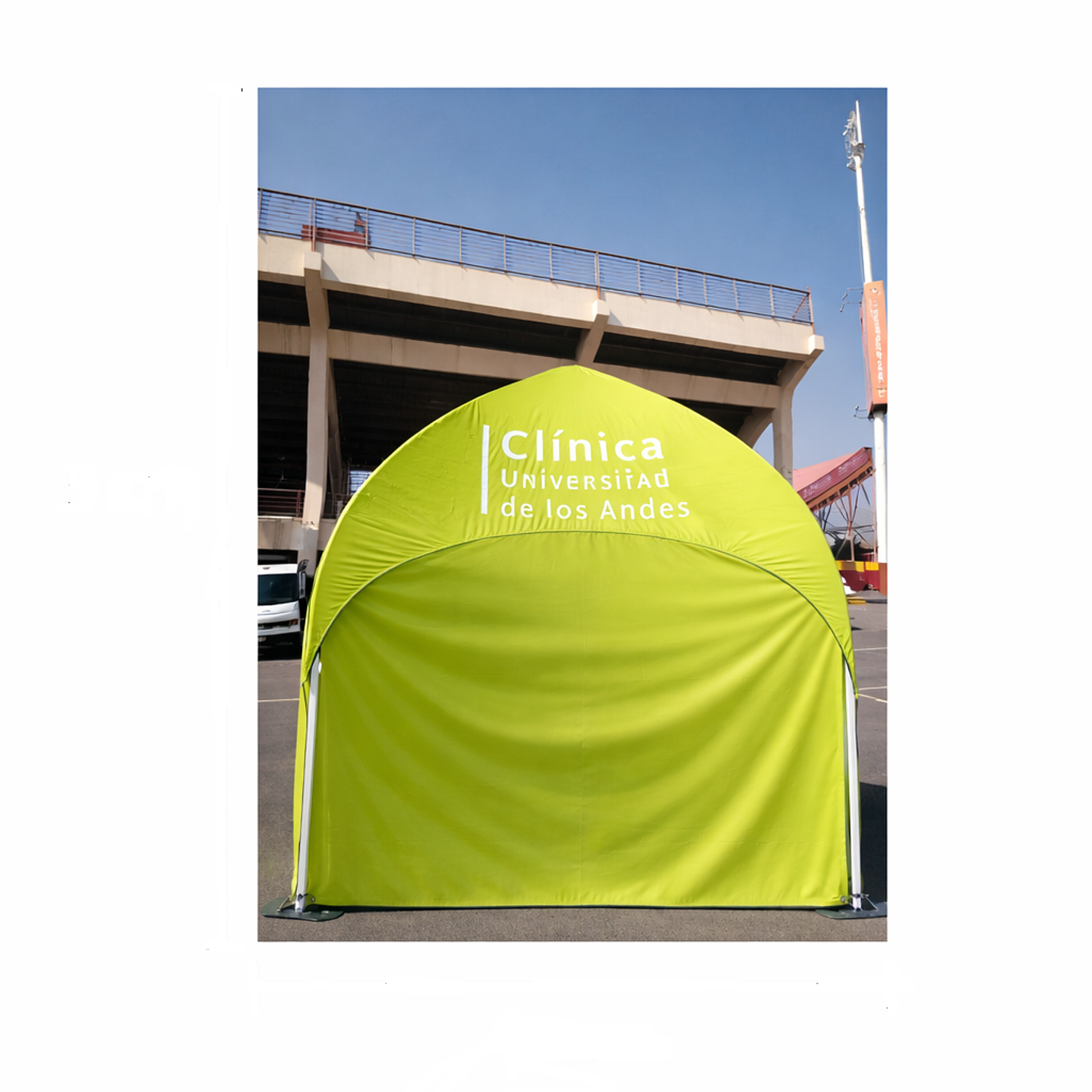Carpa Iglú 3x3 mts. tela OXFORD Cerrada en 3 paredes o laterales 1