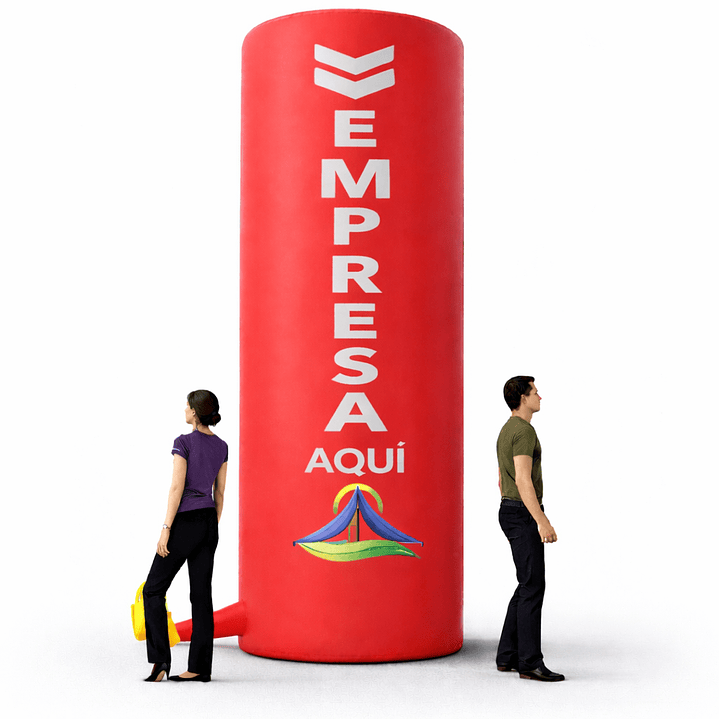 Cilindro Publicitario Inflable 3,0 x 1,0 mts diametro 1