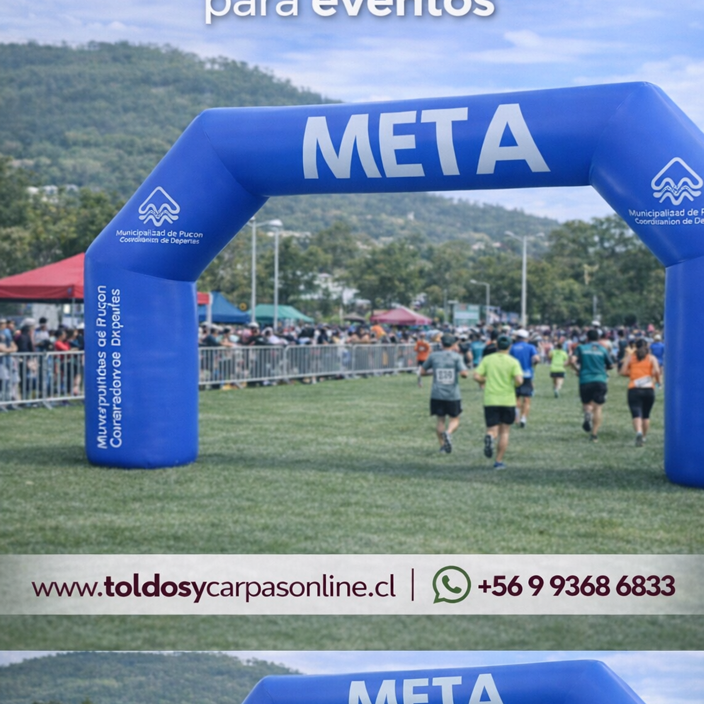 Arco Meta Inflable Turbina de 10z5z1.5 mt 1