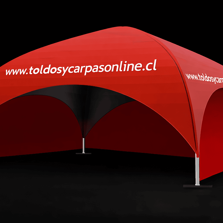 Carpa IGLU 6x6  metros tela OXFORD Cerrada en 3 paredes o laterales 1