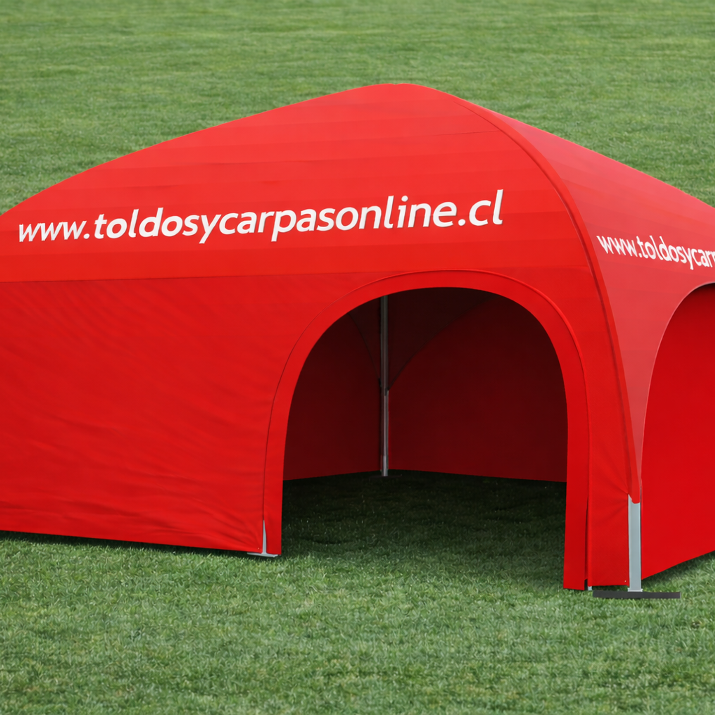 Carpa iglu 6x6 tela PVC impresiones in luidas 4 laterales uno con puerta opcional 1