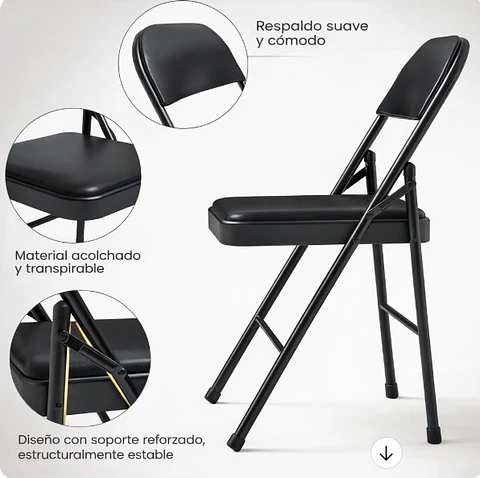 Silla Acolchada 79/80x46x47 grande