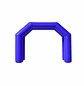 Arco Meta Inflable sin turbina Sellado 6x4 mt - Miniatura 1