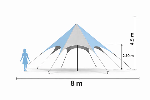 Carpa Estrella 8 mts