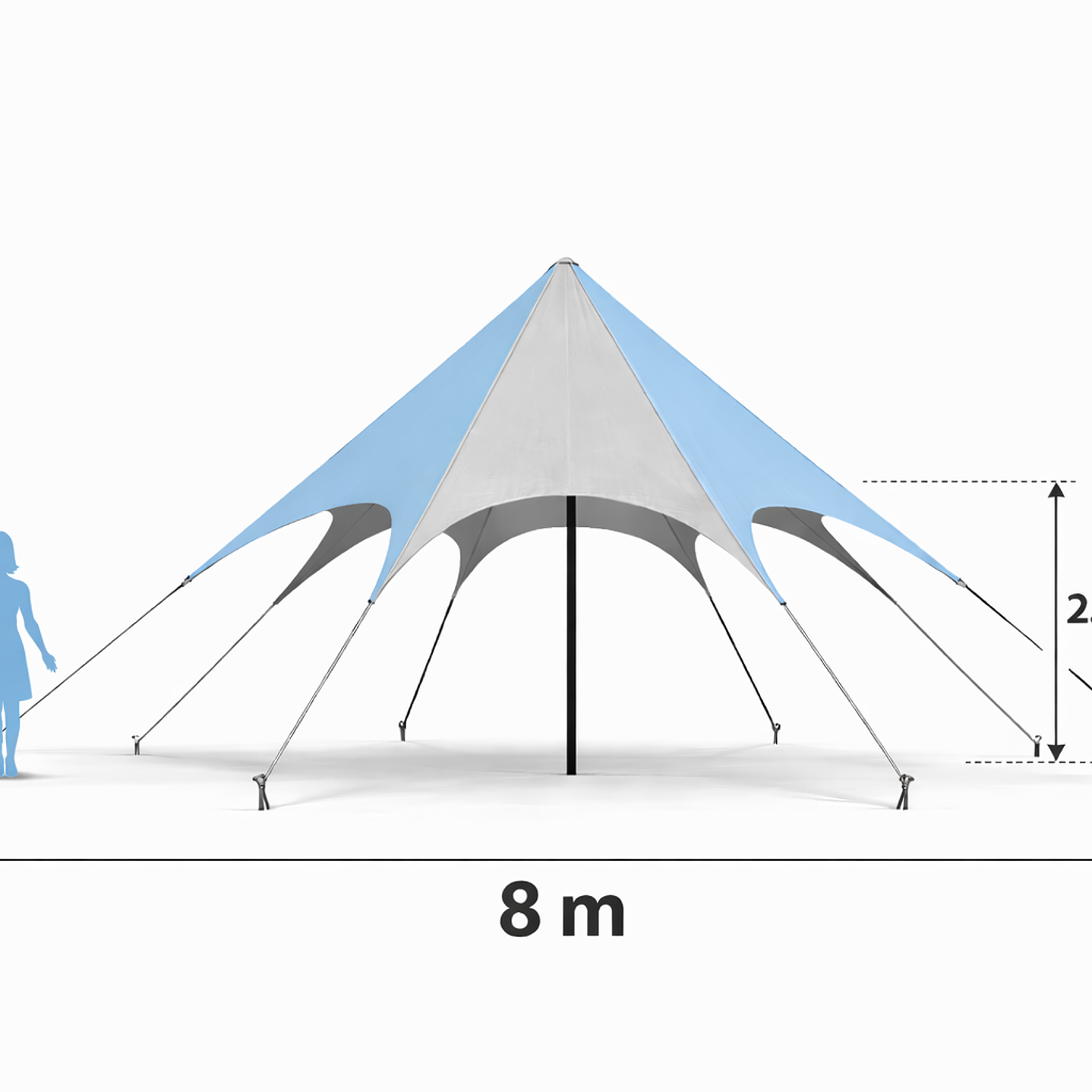 Carpa Estrella 8 mts