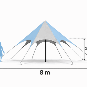 Carpa Estrella 8 mts